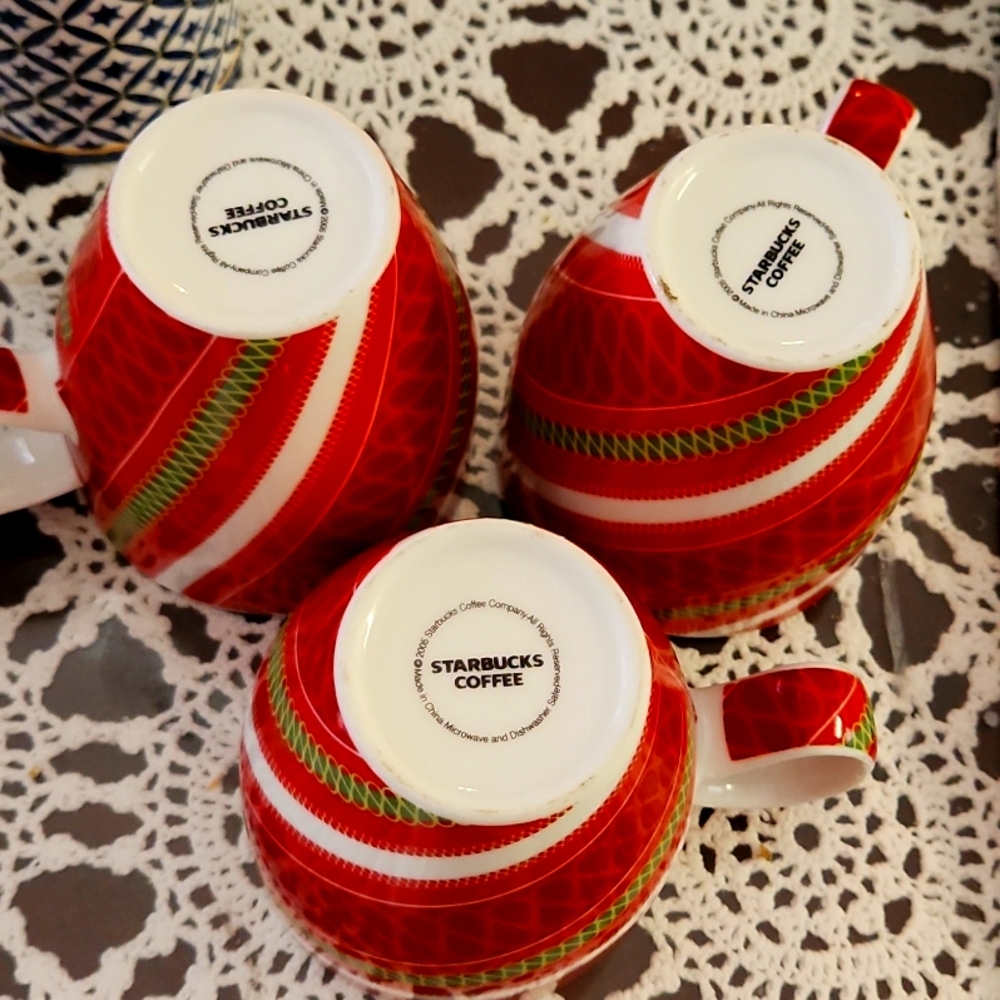 Star bucks mugs cup coffee set 3 vintage